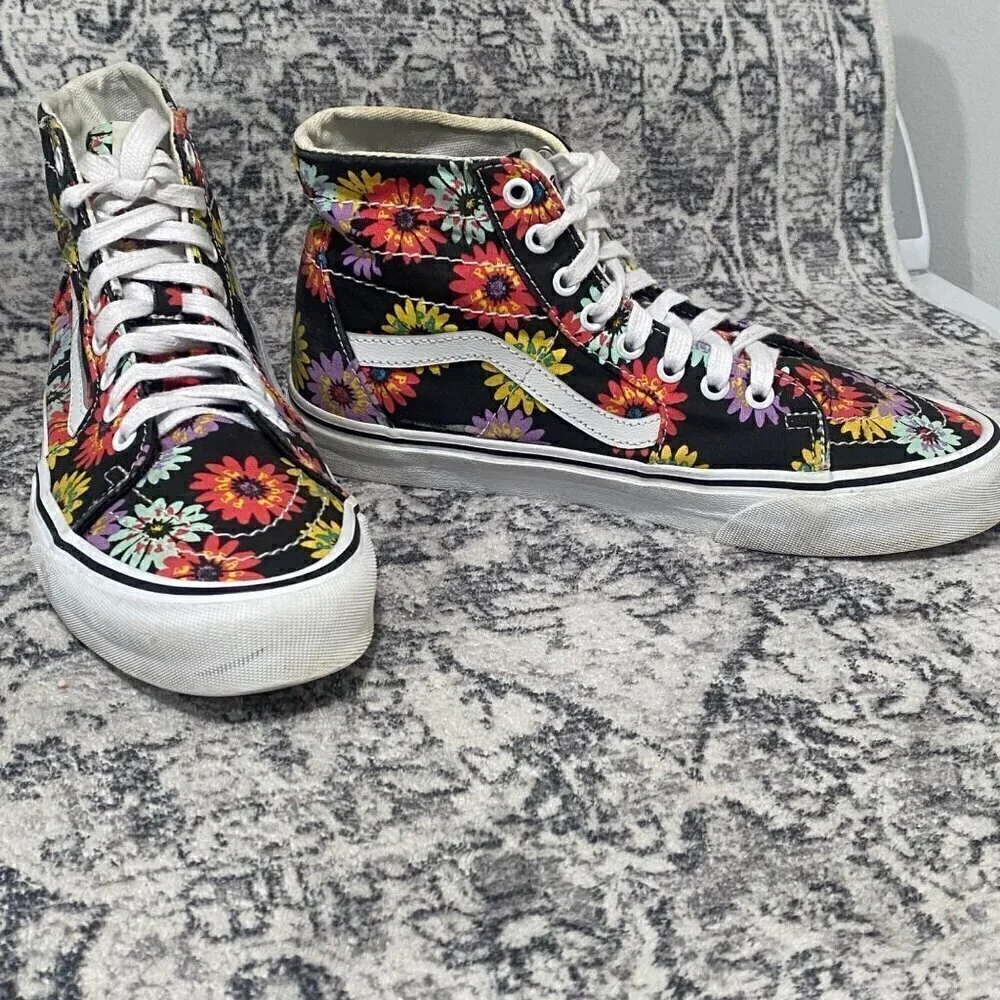 Vans Sk8-Hi Tapered 'Peace Floral' Sneakers Size 10w